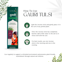 Gauri Incense For Plants | Holy Basil | Pack Of Two