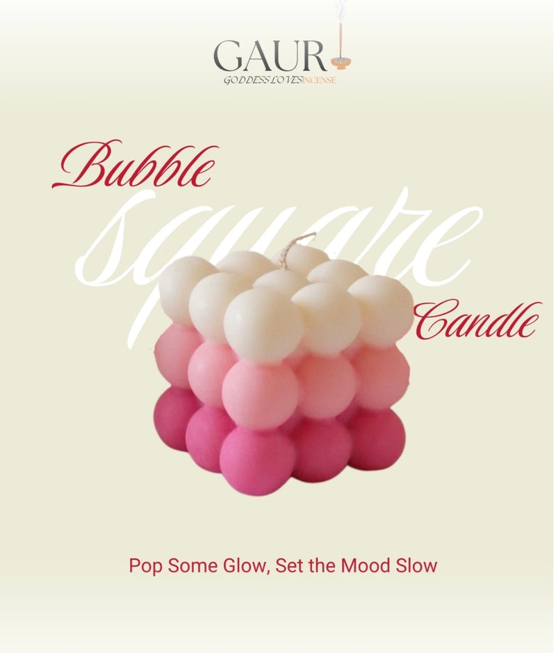 Gauri Bubble Square Candle